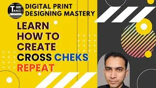 Photoshop Tutorial Basic Knowledge Of Cross Checks & Repetition #textileprinting #digitalprint