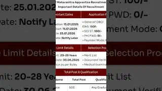Bank of Maharashtra vacancy Notice 2026,Latest Bank Job,Govt Job, Apprentice Vacancy Notice