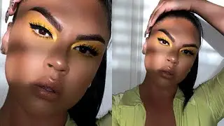EASY SPRING / SUMMER YELLOW EYESHADOW | GLOWY SKIN | MAKEUPBYGRISELDA