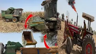 Makki Ki katai aur zamain ki tyari tezi sy jari ha auto machinery sy