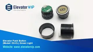 D2-CL 5400 Elevator Push Button Green Light Dia.36mm