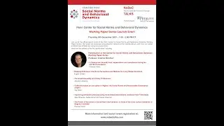 Penn Center for Social Norms and Behavioral Dynamics Working Paper Series Launch Event