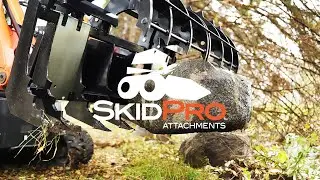 Skid Pro Skid Steer Industrial Grapple Rake