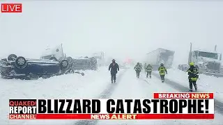 Mega Blizzard Causes UNPRECEDENTED Major Accidents..Texas And Arkansas INTERSTATE!