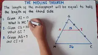 The Midline Theorem | Finding x values and y values | Explain in Detailed |