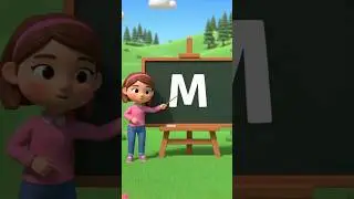 ABC Song for Kids (M-P) | Fun Alphabet Nursery Rhyme | ABCD Learning Song #abcd #kidssongs #shorts