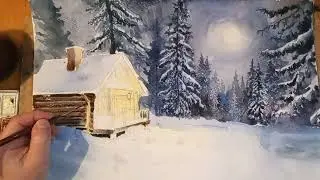 Moonlit Winter Forest/Лунная ночь в зимнем лесу