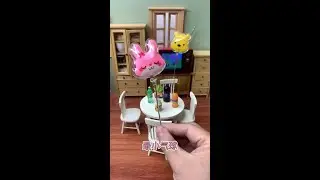 Mini kitchen smallest balloon mini food play miniaturized scene mini world