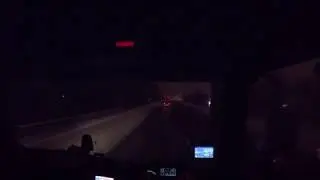 HGV MAN Headcam: Light snow dusted trip down to Walsall part 1