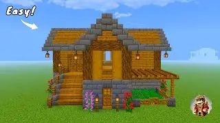 Minecraft: How to Build a Ultimate Oak Wooden House Tutorial | [Easy Build 🏡]