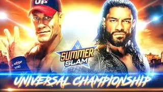 Roman Reigns vs John Cena WWE Summerslam 2021 Match Card