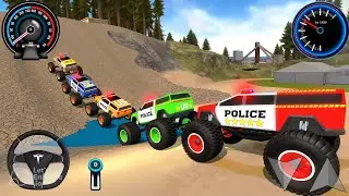 Juegos De Carros Police Monster Truck Impossible Driver Car Extreme Racing For Android Mud Gameplay
