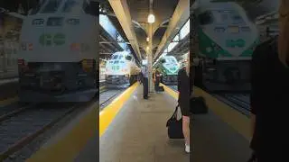 Go Trains in Union Station side by side Parking! #shorts #train #travel