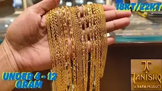 Tanishq😎Latest Light Weight Chain Design 2025 for Men Under 4 to 12 grm😍#tanishq #youtube #trending
