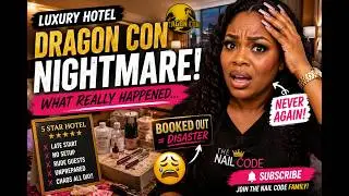 I Did the WORST Nails at a Luxury Hotel for a Comic Con 💅🏾 (Gel-X Soak-Off + Storytime) #nails