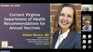 Sovah CME: Current Virginia Department of Health Recommendations for Annual Vaccines
