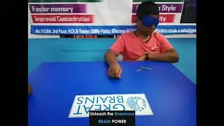Bhoopesh identifying cards Blindfolded | Great Brains | Advanced Brain Training. Through MBA.