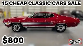 OMG! 15 Classic Cars for Sale CHEAP You WON'T Believe!!