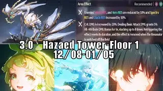 Wuthering Waves【Tower of Adversity（12/08-01/05）】 Hazard Tower-Floor 1 Verina&times;Lynae&times;Rover Spectro