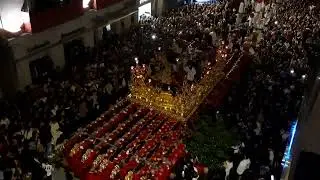 Semana Santa Málaga 2024. Cena en Tribuna de los Pobres (primera marcha)