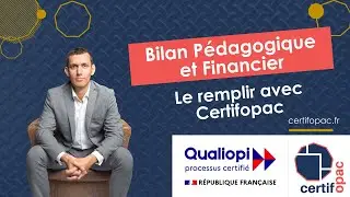 Remplir son bilan pédagogique et financier avec Certifopac