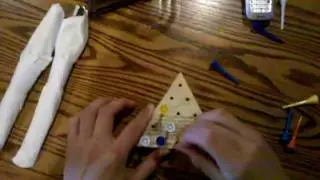 Secret to triangle tee game. Peg Board