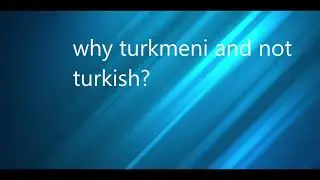 Introduction to the Turkmeni Kartographer!