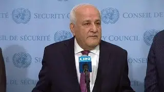 Riyad H. Mansour (Palestine) on the situation in Palestine - Media Stakeout (27 April 2018)