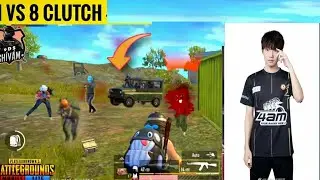 1 vs 8 clutch 4am 33savan in live stream | 4am 33savan | pmgc champion |