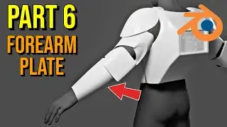 How to Make Clone Trooper Armor in Blender | Part 6 | Forearm Plate