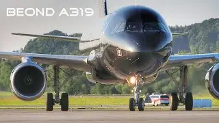 Beond Airbus A319 | Airside Sunset-Night Plane-Spotting | Zurich Airport 23.08.2024