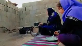 Local rice milk with aromatic mountain herbs. Healthy food ideas.Cooking in nature.Nomadic life.2025