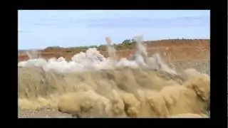 Top shot 25th July Quarry blasting using explosives