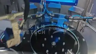 Fully automatic visual inspection camera sorting system for dialyzer connectors #KEYETECH