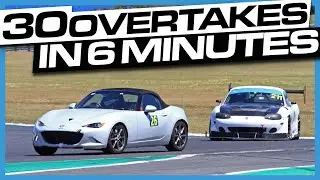 Overtaking 30 Cars in 6 Minutes - Turbo Miata MX-5 On Track