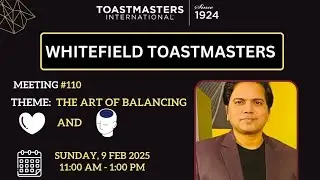 Meeting #110 Theme - the art of Balancing your heart and mind
