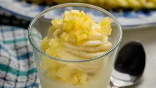 Pineapple Dole Whip Disney Copycat Recipe - Dished #Shorts