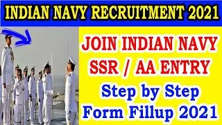 Indian Navy SSR ENTRY apply online 2021 | Step by step form fillup join Indian Navy SSR ENTRY 2021 |