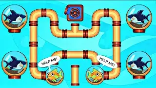 Save the Fish 🐟 Pull the Pin Puzzle Game | Most Satisfying Brain Game #shorts #viral