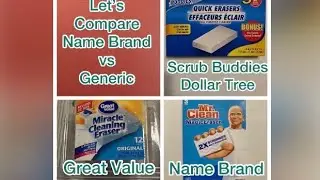 Dollar Tree & WalMart brands vs Mr Clean Magic Eraser