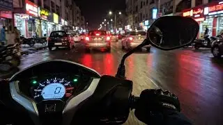 City nightride on Honda Grazia |  #NightRide#NightRider#ScootyVibes#CoupleRide#CityLights#ScootyLife