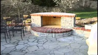 Mega-Arbel Patio with Contemporary Fireplace