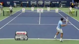 Roger Federer derecha demostracion.