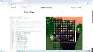 How to play Minecraft on khan acedemy!