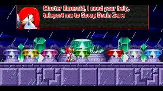 WHY IS ILLUSION TAILS IS FLYING?! Sonic.HEX: Infected menace — knuckles solo (burned ending)