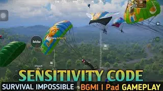 Bgmi I pad Gameplay || With best BGMI Sensitivity Code || Survival Impossible #trending