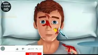 [ASMR] Asmr Cleaning and treatment of body cut [2Danimation] [2D Animation] |Stopmotion| treatment