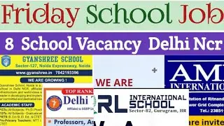 ✨ Delhi&rsquo;s Best Ranked Schools में नई Teacher Vacancy | Friday Job Update 🙋&zwj;♀️