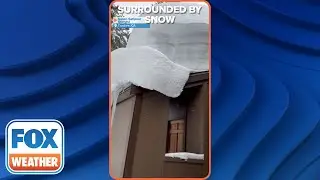 Home Surrounded By 10 Feet Of Snow In Truckee, California