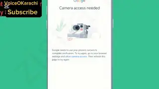 Camera Access Needed Problem Resolve Eligible In Google Account Or YouTube Verification